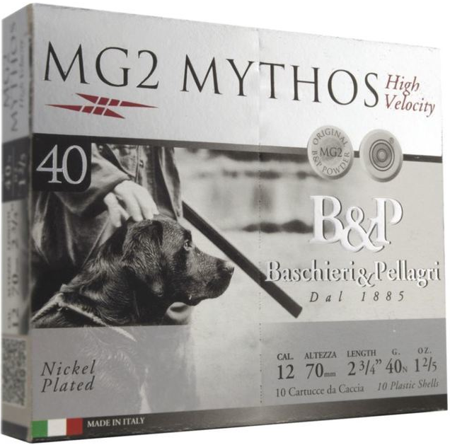 B&P 12/70 40g MG2 Mythos HV - 12/70 Lyijy - 8057018390143 - 1