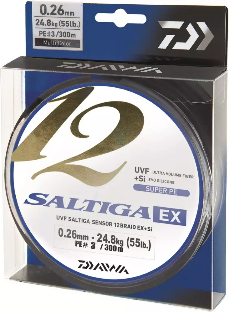 Daiwa Saltiga 12 Braid EX+Si, 300m siima - Kalastus Siimat - 4059845051123 - 1