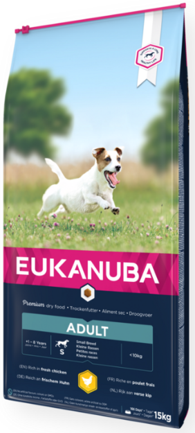 Eukanuba Adult Small Chicken 15kg - Eukanuba koiranruoka - 8710255119953 - 1