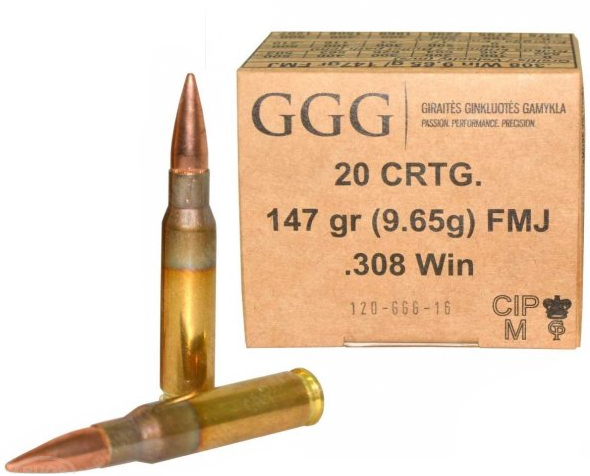 GGG .308 Win 147gr 9,55g 20kpl - Muut - 4779032300193 - 1