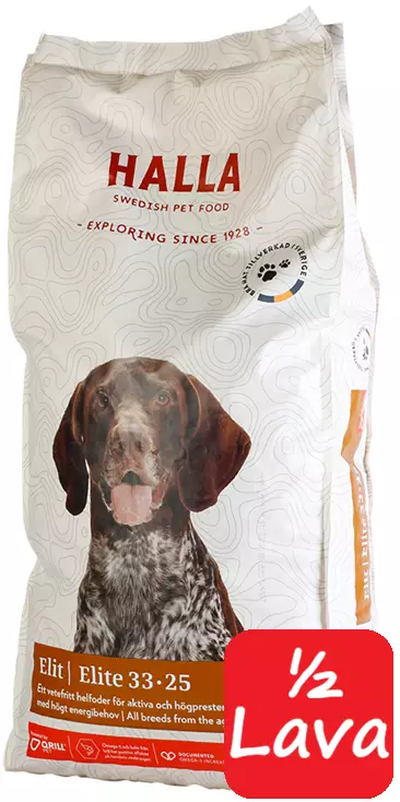 Halla Elit 15kg - 18 säkkiä - Halla koiranruoka - 7350003233253 - 1