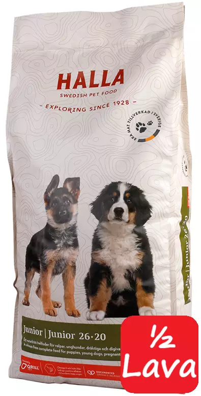 Halla Junior 15kg - 18 säkkiä - Halla koiranruoka - 7350003233023 - 3