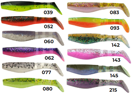 K.P Original shad 3" kalajigi 4kpl - Jigit ja Shadit - KPORGSHD3 - 1