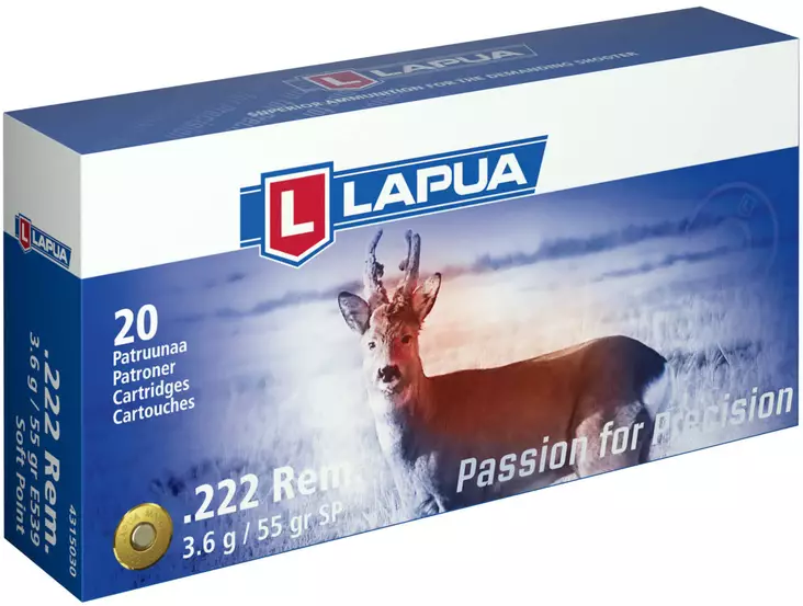 Lapua 222 Rem 3,6g SP Mega - Lapua - 6418267101523 - 1
