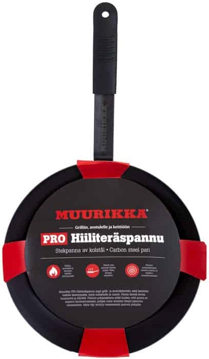Muurikka PRO Hiiliteräspannu 30cm - Muurikka Pannut, savustimet, ruuanlaitto - 6416575409003 - 1