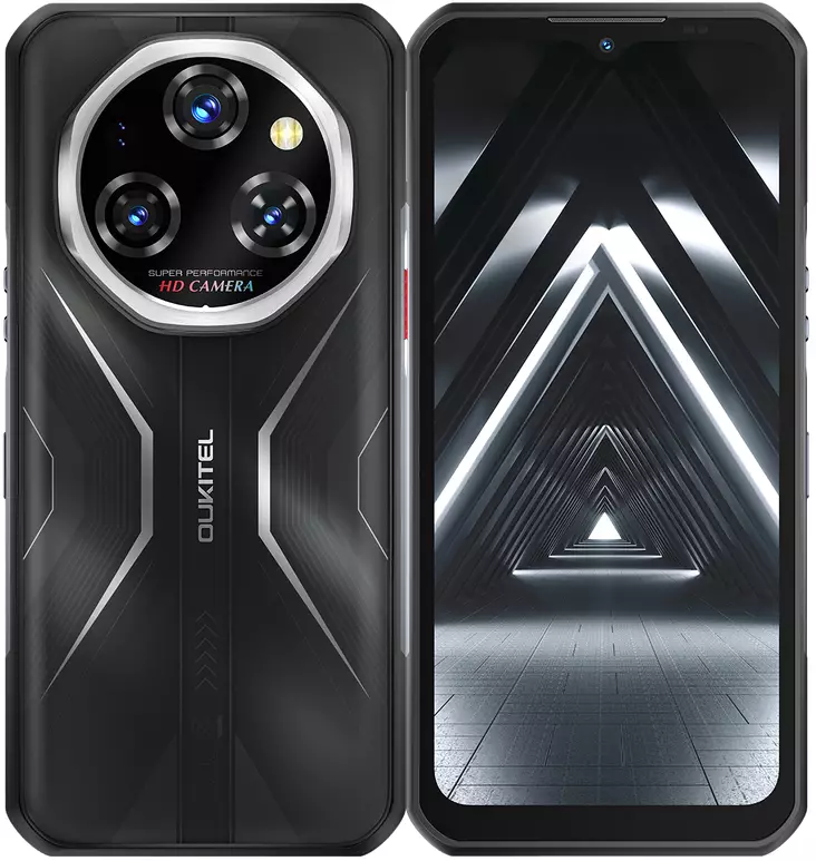 Oukitel WP55 5G puhelin, 256/12 Gt musta - Matkapuhelimet ja tabletit - 6941749802903 - 1