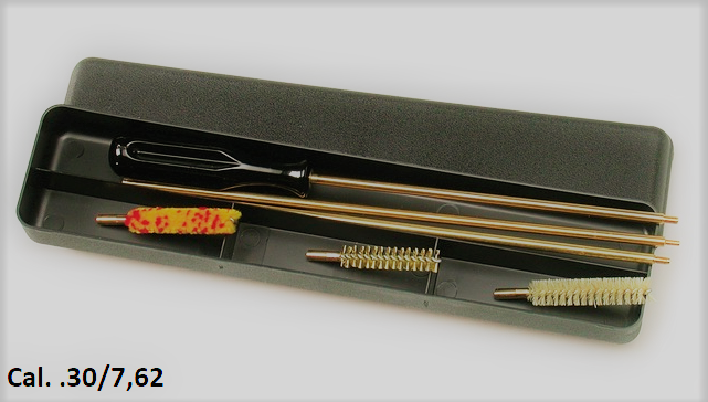 Puhdistusarja, 30 / 7, 62 muovikotelolla - Aseenhoitotuotteet - 6438418000413 - 1