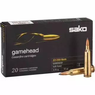 Sako 22-250 rem Gamehead 3,56g/ 55gr - Sako - 6438053999783 - 1