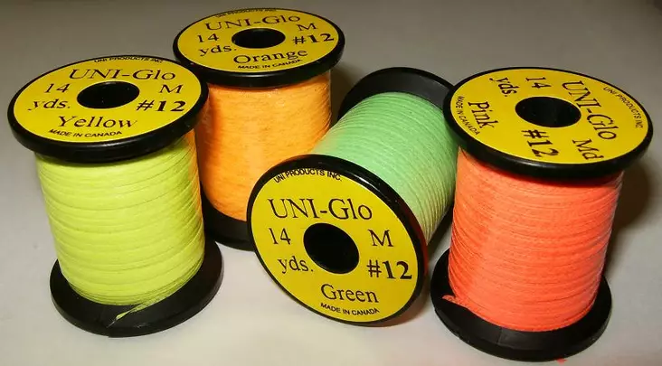 UNI GLO Tinsel 15yds #12 - Perhonsidontalangat ja kierteet - 802353005493 - 1