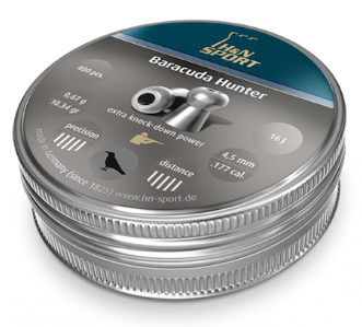 H&N 4,5mm 0,68g Baracuda Hunter - Ilmakiväärin luodit - 4047058011684 - 1