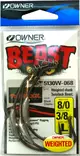 Owner Beast koukku, painotettu - Kalastus Koukut - 4953873010224 - 1