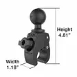 RAM Tough-Claw Tankokiinnike Small, 1,5" - RAM-Mounts-tuotteet - 793442952364 - 4