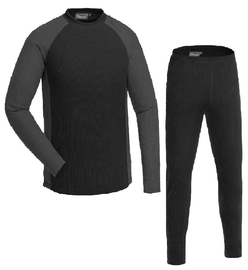 Pinewood Finnveden Set Biancheria Intima Funzionale Uomo | Verde/Verde Foglia | Asciugatura Rapida E Vestibilità Aderente | Taglia XL