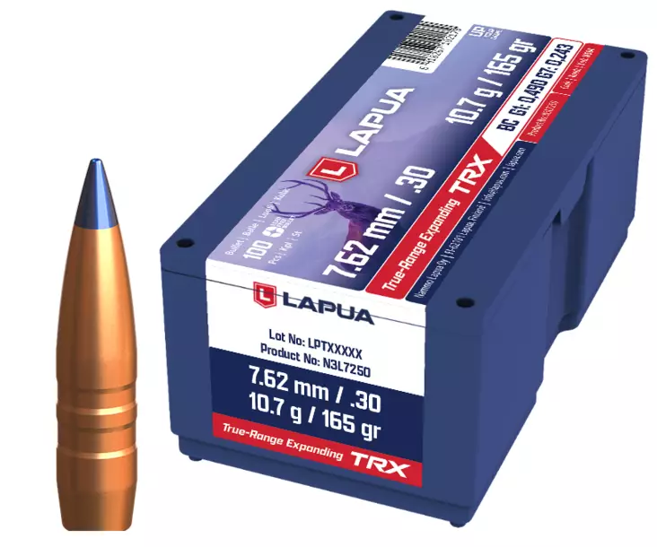 .30 Lapua TRX luoti N584 10,7g 50kpl - Kiväärin Luodit ja Hylsyt - 6418267301244 - 1