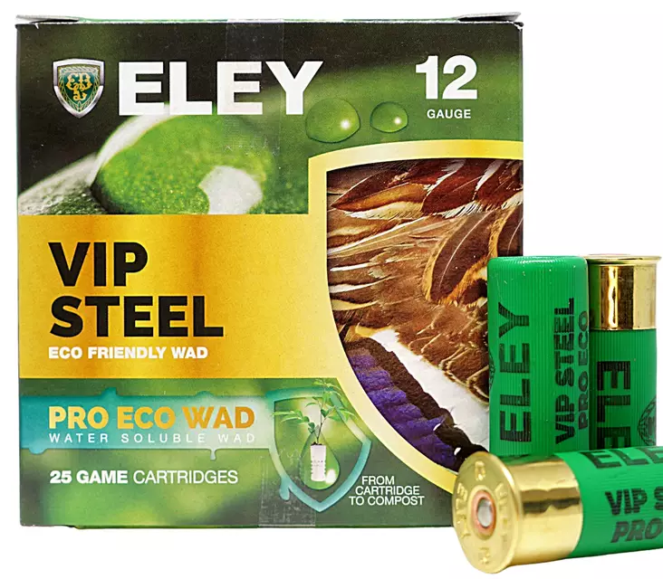 Eley 12/70 32g Vip Steel Pro Eco Wad - Korvaavat patruunat - 503638800004 - 1