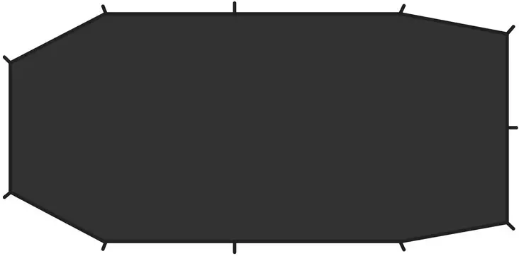 Fjällräven Shape 3 Footprint, Black - Fjällräven teltat ja makuupussit - 7323450207274 - 1