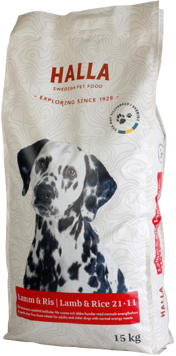 Halla Lamm & Ris 21-11 15kg - Halla koiranruoka - 0699900011034 - 1