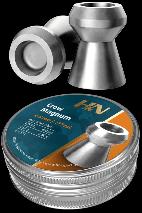 H&N 4,5mm 0,57g Crow Magnum - Ilmakiväärin luodit - 4047058022574 - 1