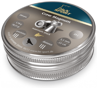 H&N 5,5mm 1,18g Crow Magnum - Ilmakiväärin luodit - 4047058002064 - 1