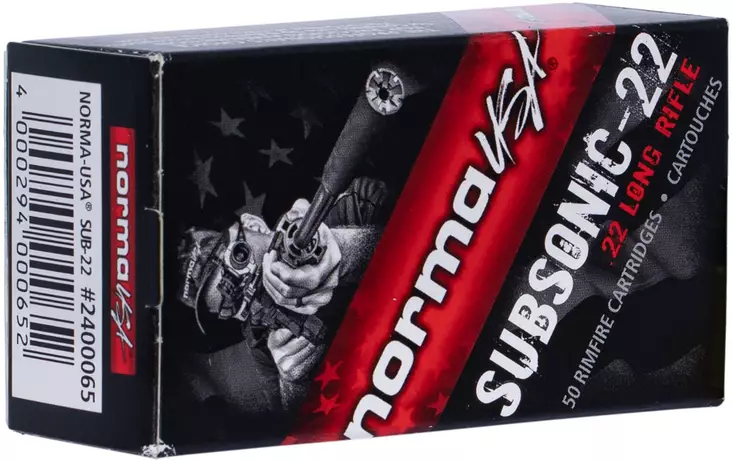 Norma 22lr Tac-22 Subsonic 310m/s, 50kpl - Pienoiskiväärin ja pistoolin patruunat - 4000294250804 - 1