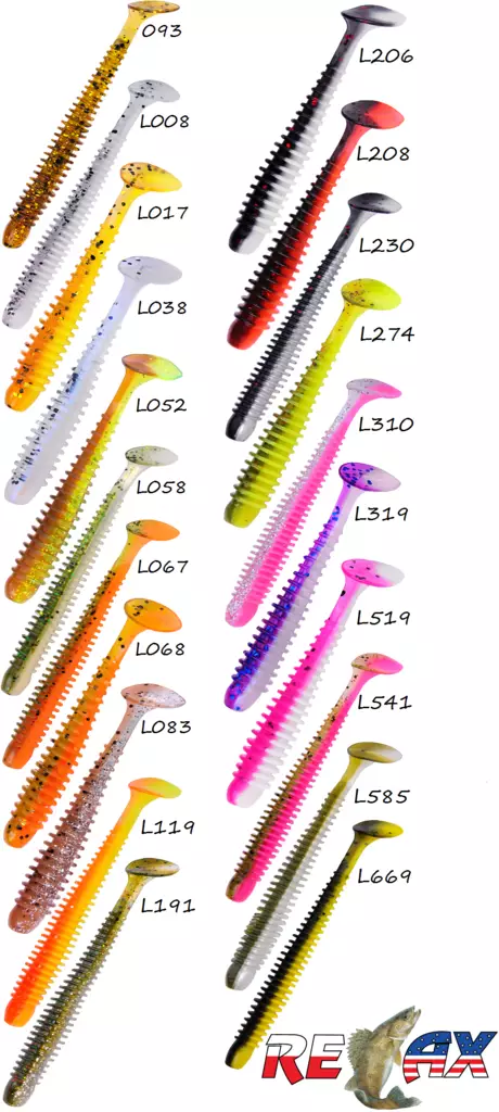 Relax Texas 4" jigi, 4kpl - Jigit ja Shadit - RELAX-TEX4 - 1