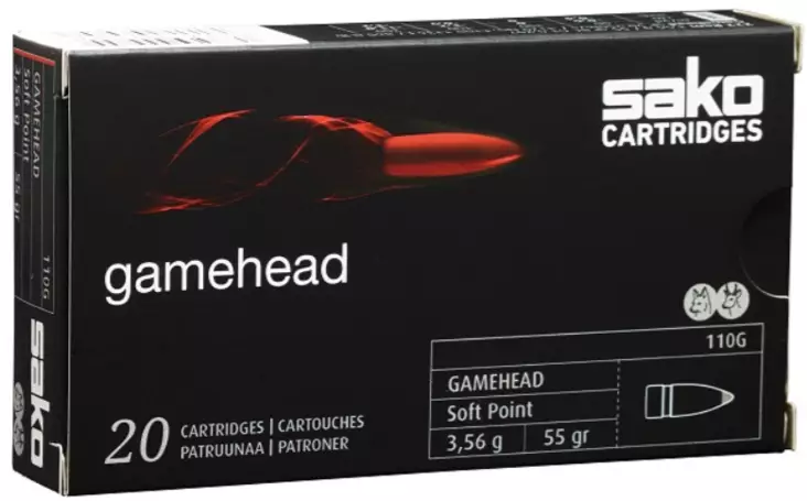 Sako 222 rem mag Gamehead 3,56g - Sako - 6438053999844 - 1