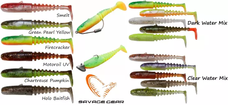 Savage Gear Gobster Shad 9cm 9g, 5kpl - Jigit ja Shadit - 5706301769434 - 1