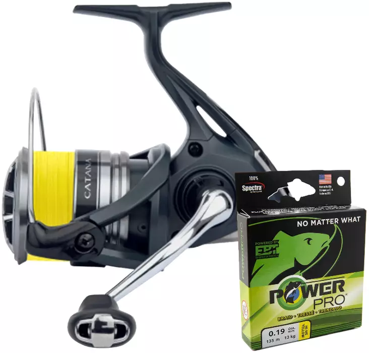 Shimano Catana C3000 PowerPro siimalla - Avokelat - 022255304184 - 1