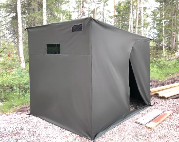 Telttasauna, Sawu 175x200cm vihreä - Teltat, makuualustat ja riippumatot - 6438014273204 - 1