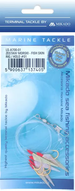 Silakkalitka Mikado, 6-koukkua Fish Skin - Onkilaitteet ja tarvikkeet - 5900637137405 - 1