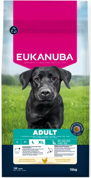 Eukanuba Adult Large Chicken 15kg - Eukanuba koiranruoka - 8710255201955 - 1