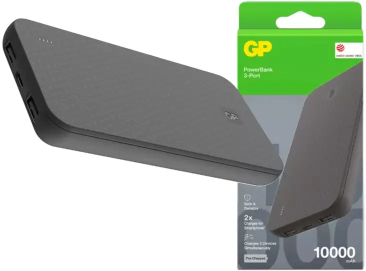 GP Powerbank Plus 10000mAh, virtalähde - Matkapuhelintarvikkeet - 4891199231315 - 1