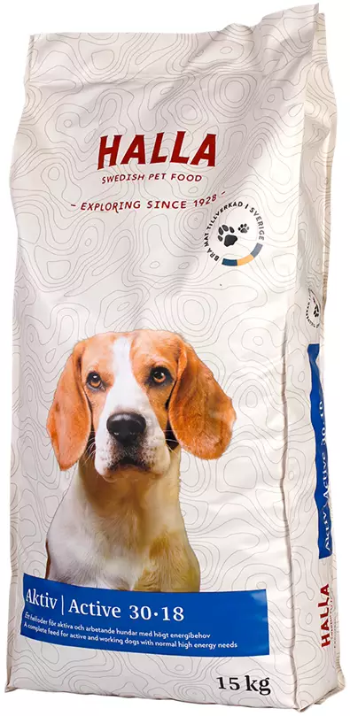 Halla Aktiv 30-16, 15kg - Halla koiranruoka - 7350003233255 - 1