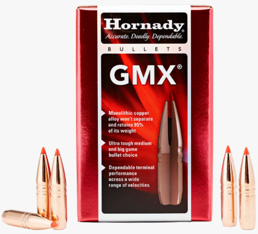 Hornady .375 GMX, 250gr / 16,2g, 50kpl - Kiväärin Luodit ja Hylsyt - 090255237085 - 1