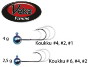 Jigipää metallinen, Veka 4,0g - Jigitarvikkeet - 6420071102045 - 1