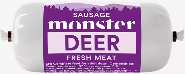 Monster Dog Deer Sausage 400g - Koiranruoka ja herkut - 7350040128985 - 1