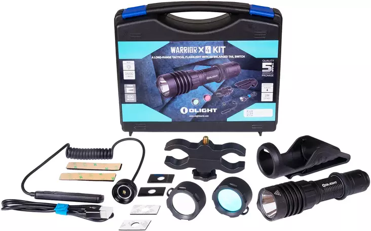 Olight Warrior X 4, asevalosetti - Käsivalaisimet - 6975798002925 - 1