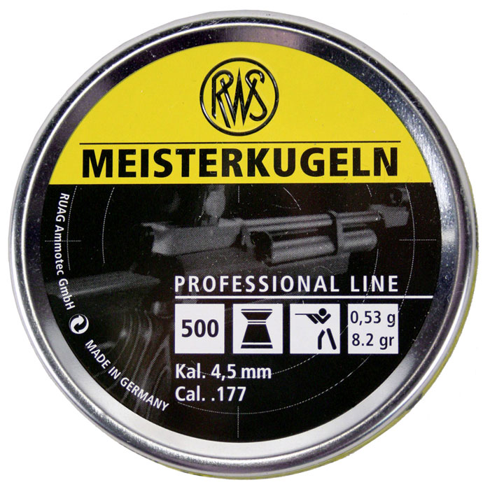 RWS 4,5mm Meisterkugeln 0,53g - Ilmakiväärin luodit - 4000294135965 - 1