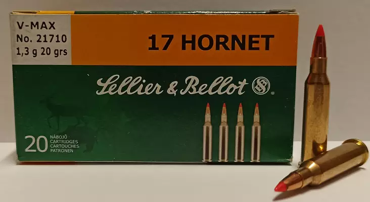 Sellier&Bellot 17 Hornet, 1,3g V-MAX - Sellier&Bellot - 8590690341115 - 1