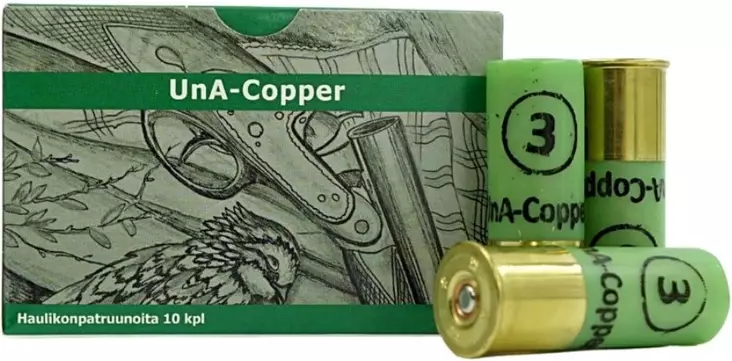 UnA 12/70 32g Copper, Kupari 10kpl - Korvaavat patruunat - 6430068624345 - 1