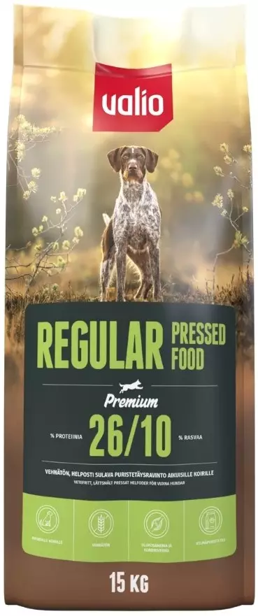 Valio Regular Pressed 15kg 26/10 - Valio koiranruoka - 6438347000065 - 1