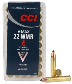 CCI .22WMR V-MAX 1,94g - Pienoiskiväärin ja pistoolin patruunat - 076683000736 - 2