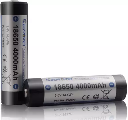 Keepower akku 18650 4000mAh 2kpl - Ultracom Koiratutka - 6970906550586 - 1