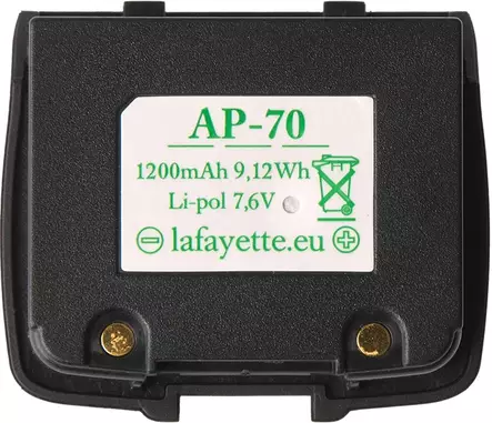 Lafayette Smart+ akku Li-ion 7,6V, AP-70 - Vhf- ja Radiopuhelimet - 7332020044706 - 1