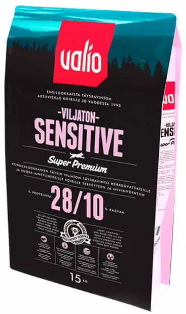 Valio Sensitive 15kg 28/10 viljaton - Valio koiranruoka - 6438347004896 - 1