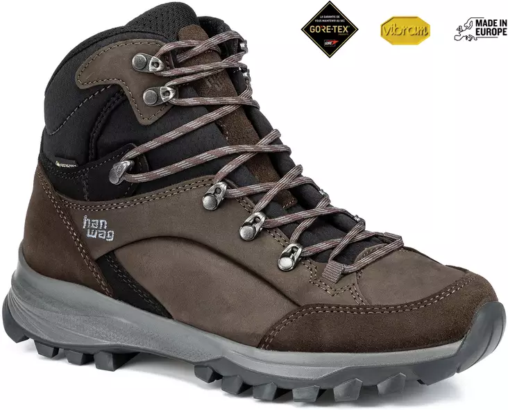 Hanwag Banks Lady GTX, Naisten Mocca/Blk - Vaelluskengät - 4047761498276 - 1