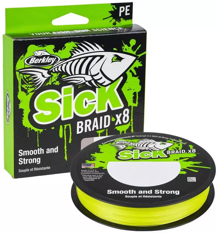 Berkley Sick Braid x8 150m, kuitusiima - Kalastus Siimat - 028632982296 - 1