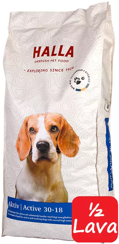 Halla Aktiv 15kg - 18 säkkiä - Halla koiranruoka - 7350003233256 - 1