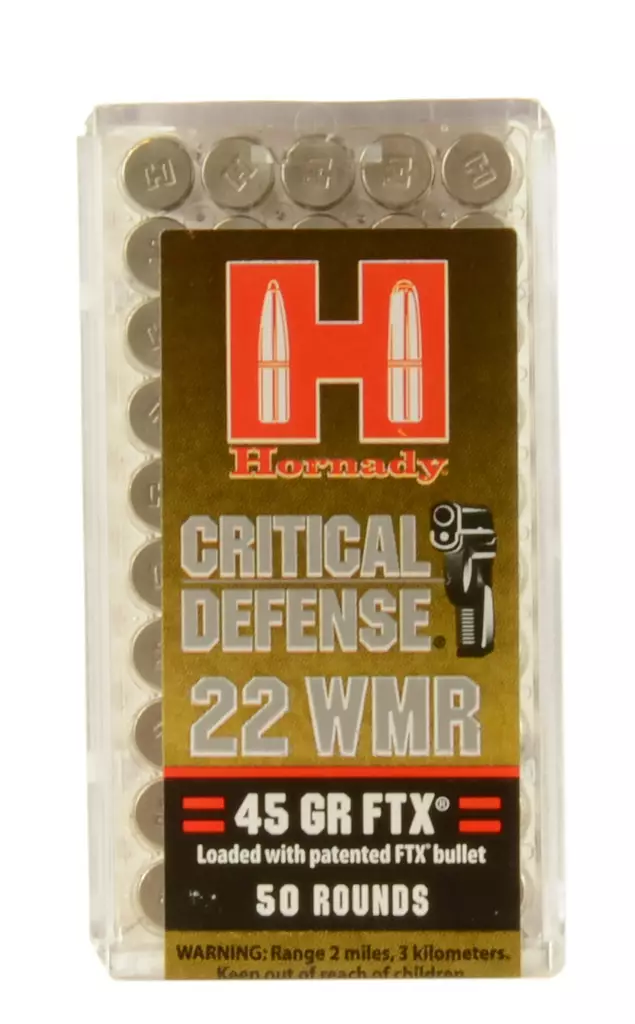 Hornady 22WMR 45gr FTX - Pienoiskiväärin ja pistoolin patruunat - 090255832006 - 1