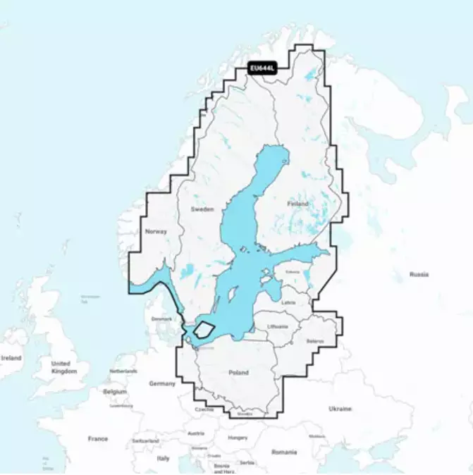 Navionics+ veneilykartat, Baltic Sea - Kaikuluotain tarvikkeet - 821245992406 - 1